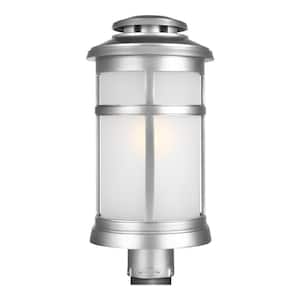 Newport 1-Light Outdoor Painted Brushed Steel Finish Lamp Post Light