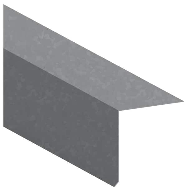 Gibraltar Building Products 1-1/4 in. x 1-1/2 in. x 10 ft. Galvanized Steel Drip Edge Flashing