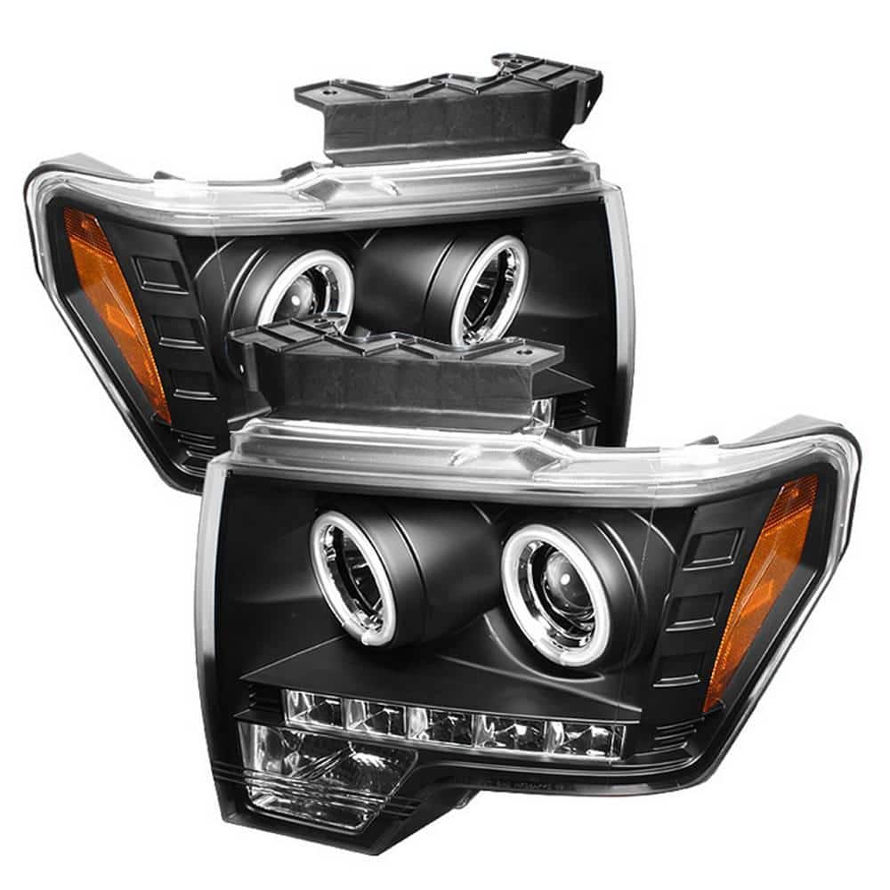 Ford F150 09-14 Projector Headlights - Halogen Model Only- CCFL Halo - LED - Black price history on PriceWatchPro