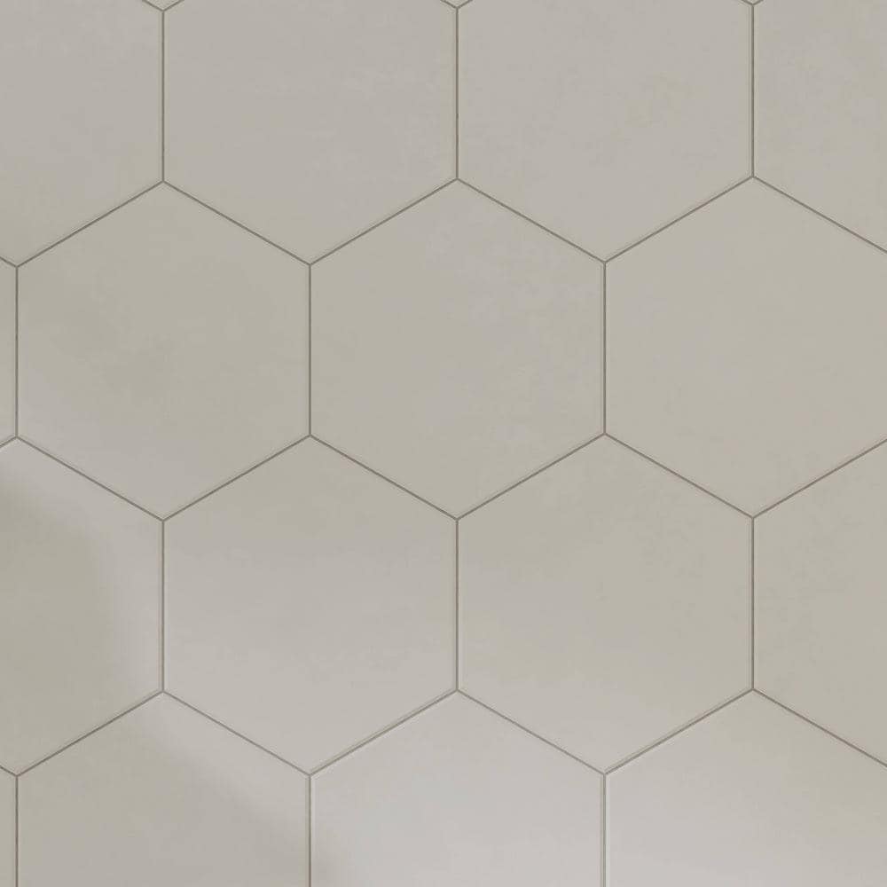 White Matte Hexagon Porcelain Tile for Indoor Use