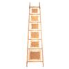 SULLIVANS Brown Leaning Ladder 4-Frames 4 in. x 6 in. Picture Frame FM243 -  The Home Depot