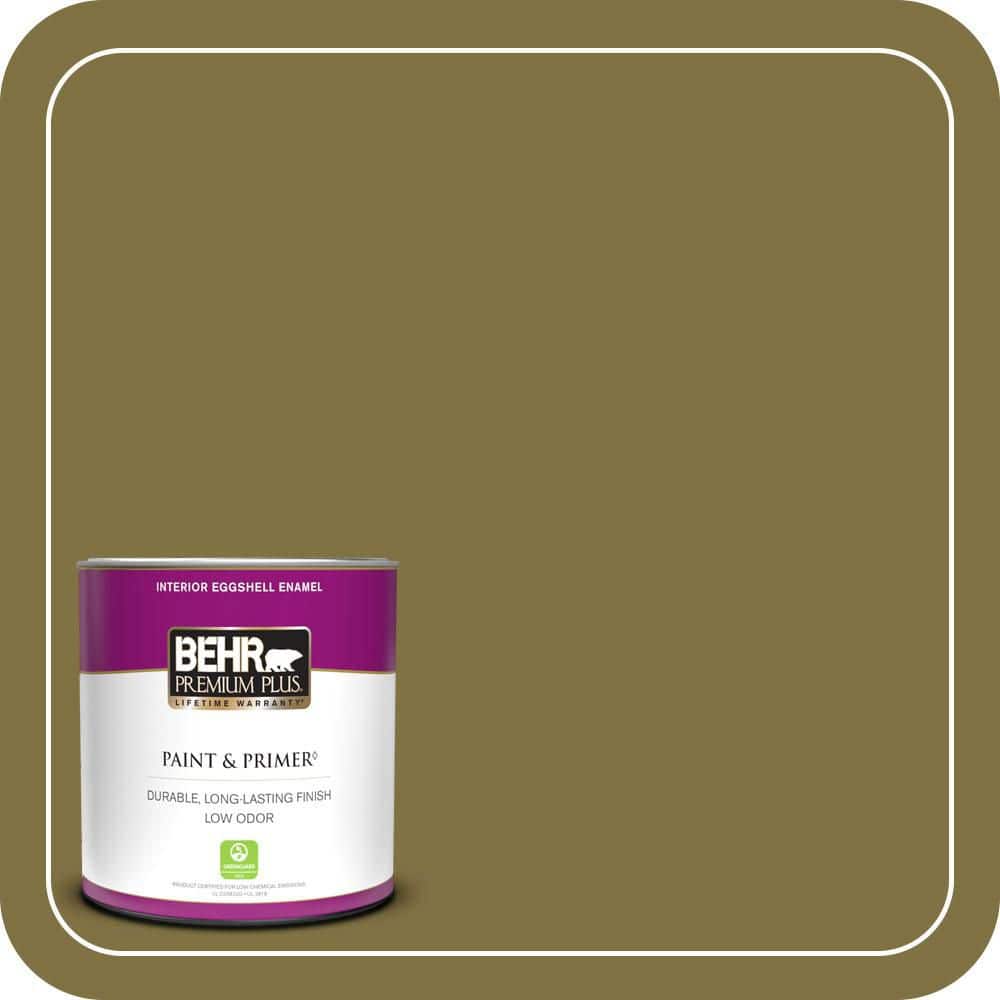 1 qt. #S-H-390 Italian Olive Eggshell Enamel Low Odor Interior Paint & Primer price history on PriceWatchPro