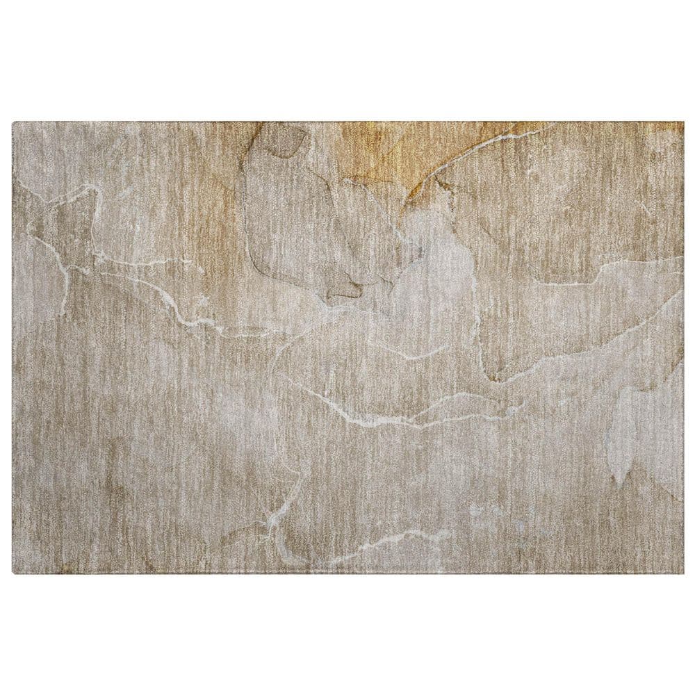 Dream Shag Premium Machine Washable Abstract ADS511 Beige 2 ft. x 3 ft. Accent Rug price history on PriceWatchPro