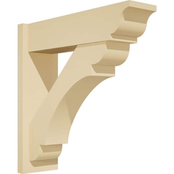 Ekena Millwork Olympic 7 in. W x 24 in. H x 24 in. D Signature Urethane Polyurethane Outlooker with Traditional Ends