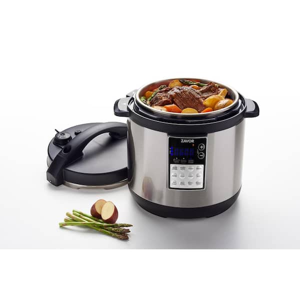 Zavor LUX EDGE 8 Qt. Stainless Steel Electric Pressure Cooker with  Stainless Steel Cooking Pot ZSELE03 - The Home Depot