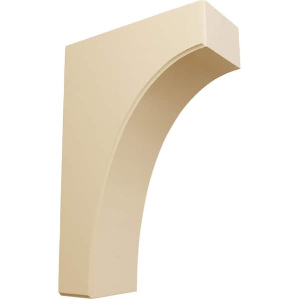 Ekena Millwork 3-1/2 in. x 8 in. x 12 in. Unfinished Maple Clarksville Corbel