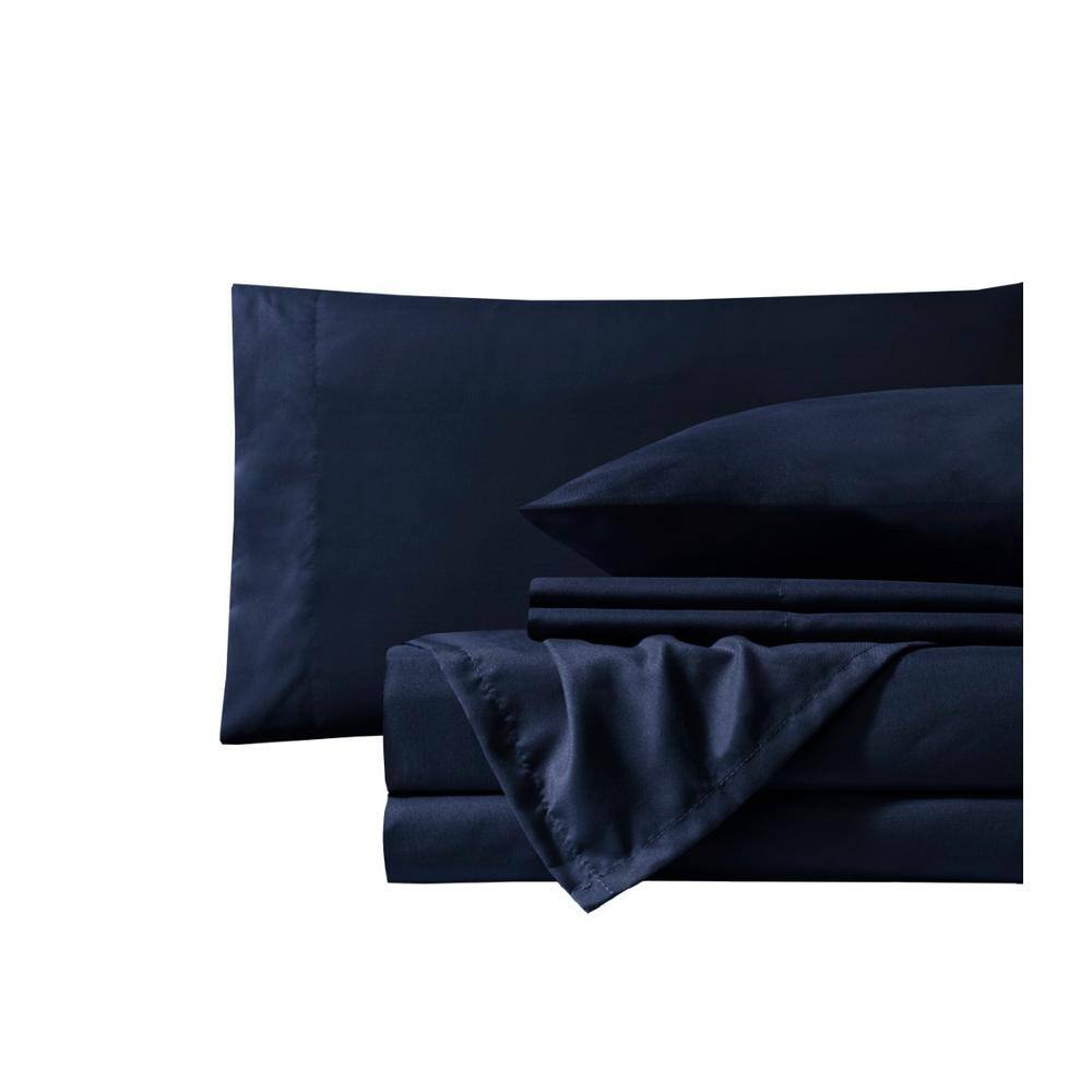 Navy Twin Ultra Soft Microfiber Bedding Sheet Set