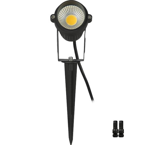 SVOPES 450 Lumens Warm 3000K Black 6W Low Voltage LED Landscape Spotlights, with IP66 Waterproof Outdoor Pathway Lights