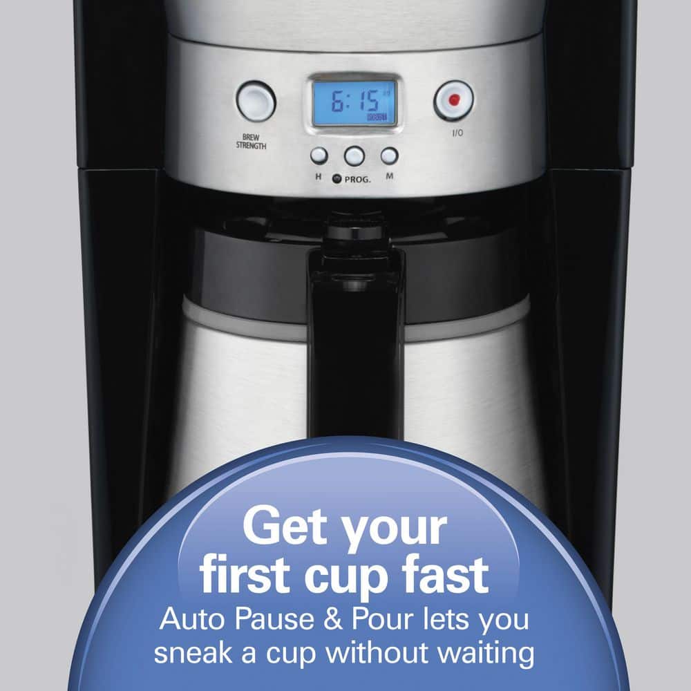 Hamilton Beach 10-Cup Stainless Steel Programmable Thermal Coffee Maker