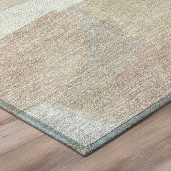 Chantille Machine Washable Indoor/Outdoor Abstract ACN3059 Ivory 2 ft. x 7 ft. Runner Rug