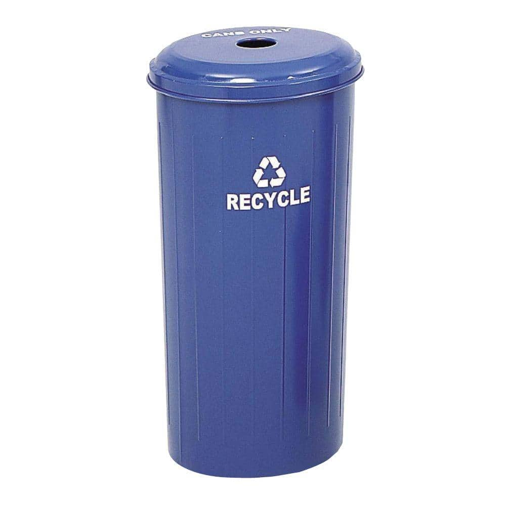 Safco 20 Gal. Commercial Recycling Receptacle with Lid SAF9632BU - The ...