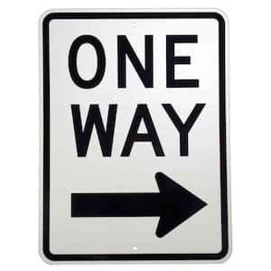 24 in. x 18 in. Aluminum One Way Sign