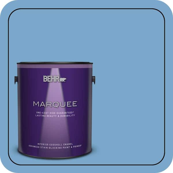 BEHR MARQUEE 1 gal. #M520-4 Mirror Lake One-Coat Hide Eggshell Enamel Interior Paint & Primer
