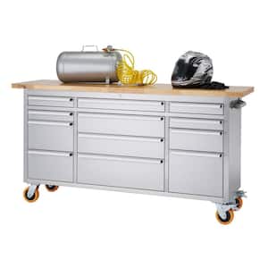PRO 6 ft. 12-Drawer Workbench with Storage