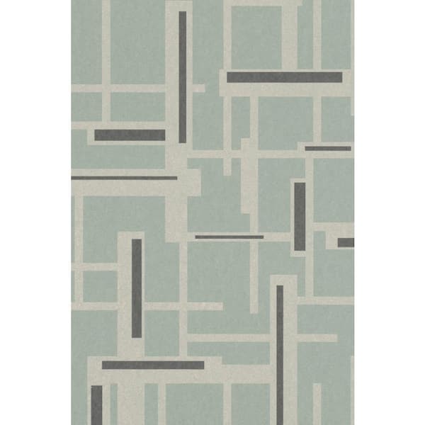 Walls Republic Geometric Intersect Wallpaper Sage Green Paper Strippable Roll (Covers 57 sq. ft.)