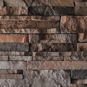 Traditional 2.5 in. to 5 in. x 8 in to 14 in. Glenvar Dry Stack Stone Concrete Stone Veneer (150 sq. ft. Crate)