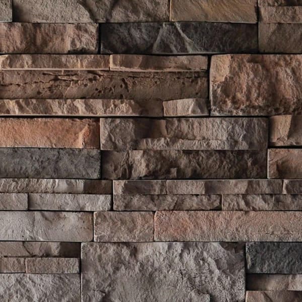 M-Rock Traditional 2.5 in. to 5 in. x 8 in to 14 in. Glenvar Dry Stack Stone Concrete Stone Veneer (150 sq. ft. Crate)