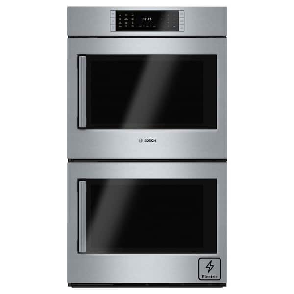 Benchmark Series 30 in. Built-In Double Electric Convection Wall Oven in Stainless Steel with Right SideOpening Door