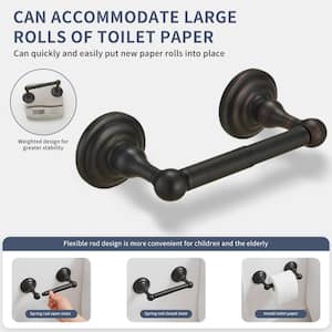 Traditional Spring Wall Mounted Towel Bar Towel Rack/Toilet Paper Holder Toilet Roll Holder in Oil Rubbed Bronze(2-Pack)