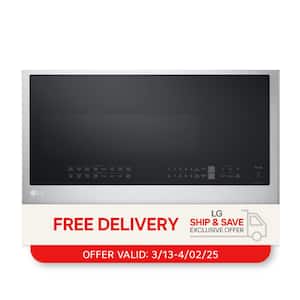 Smart 1.7 cu. ft. Over the Range Convection Microwave Oven with Air Fry in PrintProof Stainless Steel