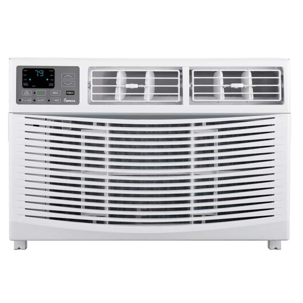 Impecca 10,000/9,800 BTU 230-Volts Through-the-Wall Air Conditioner Cools 350-450 Sq. Ft. with Remote and WiFi in White -  MITAC10LSB24974