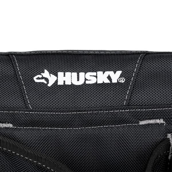 Husky - Electrician's Tool Belt Pouch with Tape Measure Holder