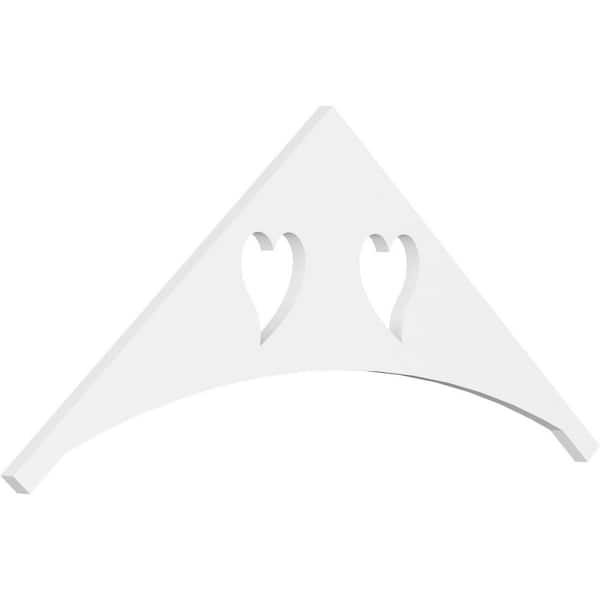 Ekena Millwork Winston 1 in. D x 20 in. W x 48 in. L Signature Urethane Gable Pediment
