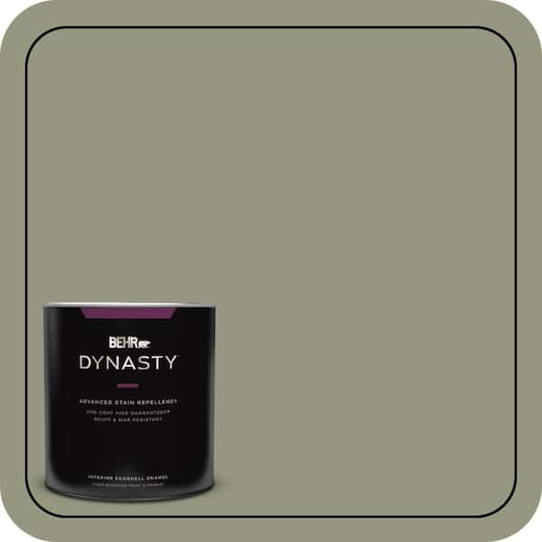 BEHR DYNASTY 1 qt. #S380-5 Milkweed Pod One-Coat Hide Eggshell Enamel Interior Stain-Blocking Paint and Primer