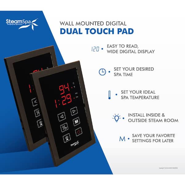 Dual Touch Panel Control System in Oil Rubbed Bronze