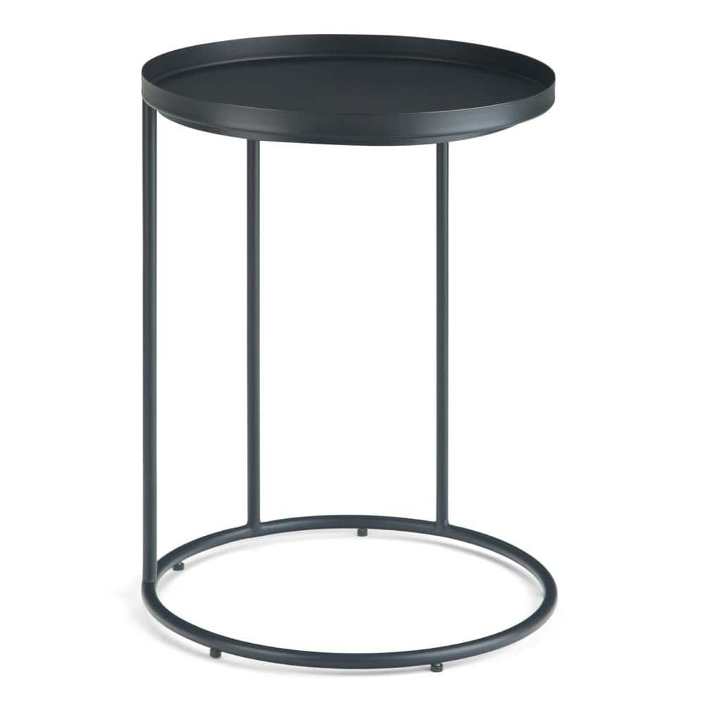 Simpli Home Monet Modern Industrial Round 18 In Wide Metal Accent