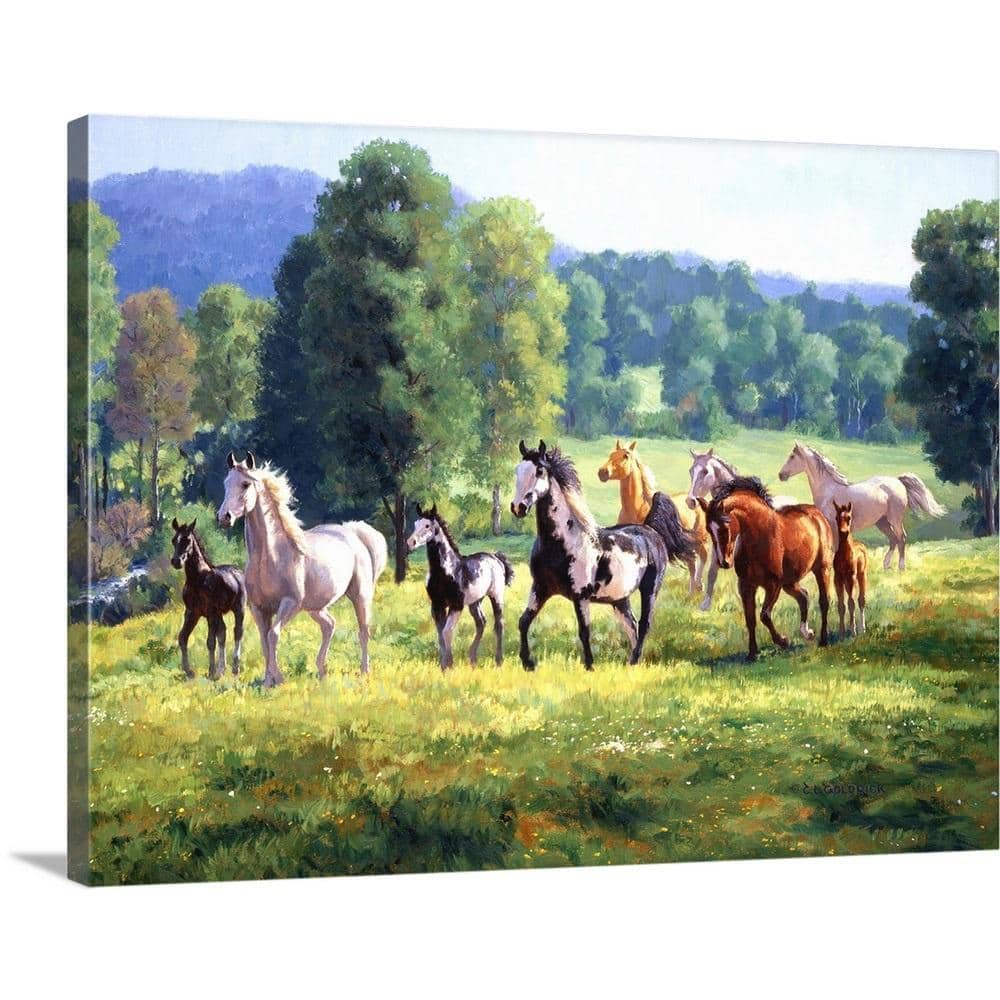 "24 in. x 18 in. ""It's Spring"" by Claire Goldrick Canvas Wall Art" price history on PriceWatchPro
