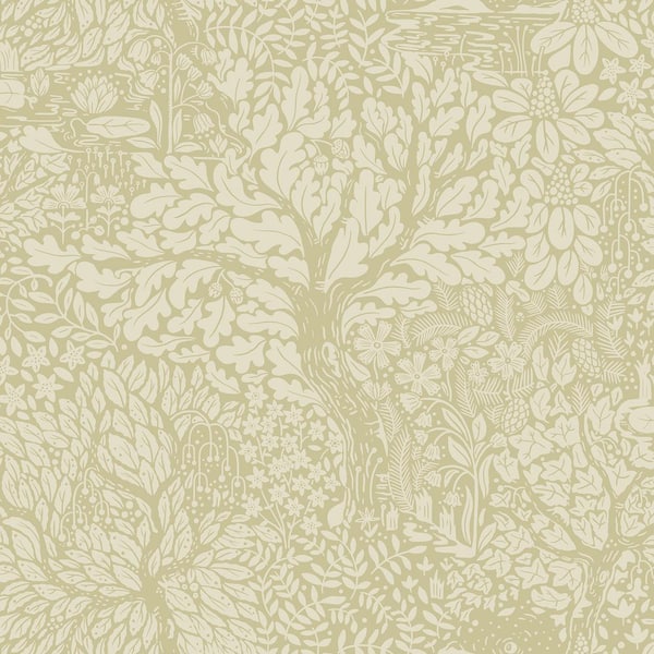 A-Street Prints Olle Green Forest Sanctuary Wallpaper Sample