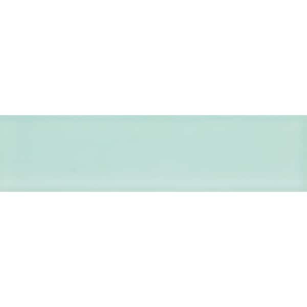 Apollo Tile Light Blue 3-in. x 12-in. Matte Finished Glass Mosaic Floor and Wall Tile (28 Cases/140 sq. ft./Pallet)