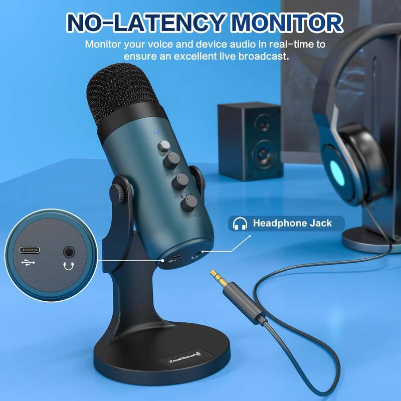 Studio Top-Addressed USB Microphone in Teal 1 (-Pack)