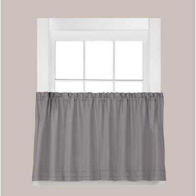 Gray Window Scarves Valances Window Treatments The Home Depot