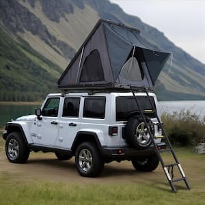 Rooftop Tent Hard Shell, Naturnest Rooftop Tent Hardshell for 2-3 Person, Hard Shell Roof Top Tent with Thick Mattress