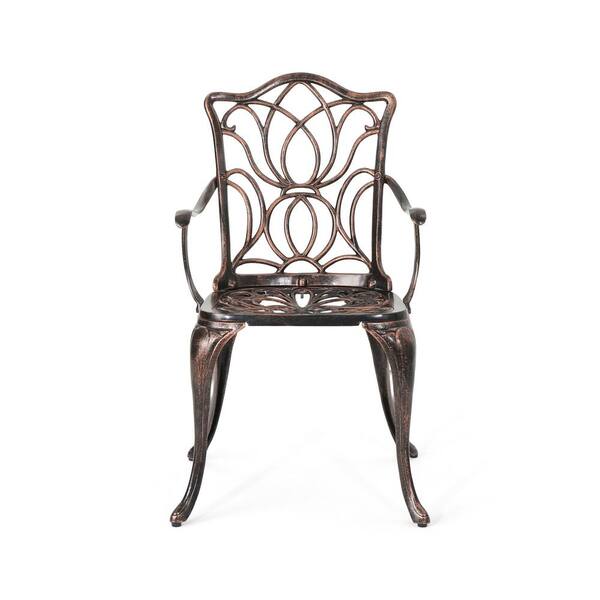 Noble House Tucson Shiny Copper 5 Piece Aluminum Outdoor Dining Set 54002 The Home Depot Noble House Tucson Shiny Copper 5 Piece, Outdoor Furniture Tucson