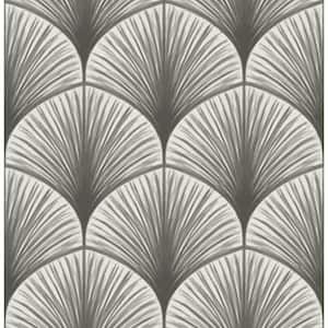 Dusk Grey Frond Paper Strippable Roll Wallpaper (Covers 56.4 sq. ft.)