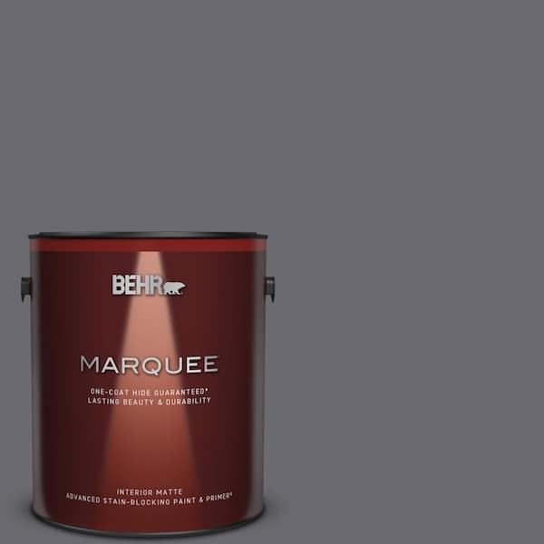 BEHR MARQUEE 1 gal. #T16-15 Charcoal Plum Matte Interior Paint & Primer