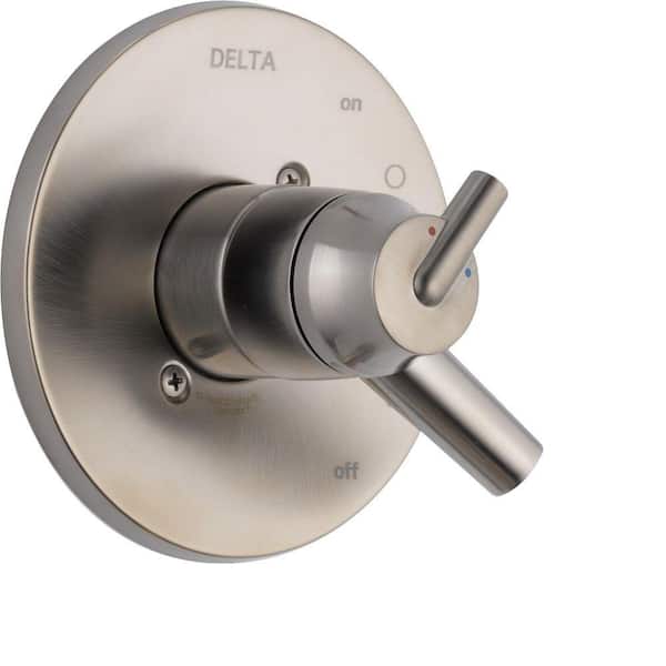 Delta Trinsic 1-Handle Wall Mount Valve Trim Kit in Stainless (Valve Not Included)