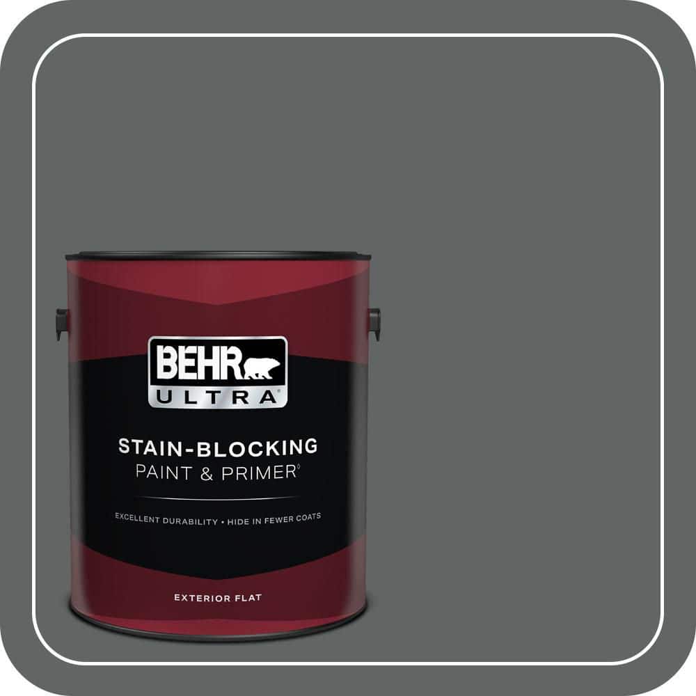 1 gal. Home Decorators Collection #HDC-MD-28 Cordite Flat Exterior Paint & Primer product image for price tracking