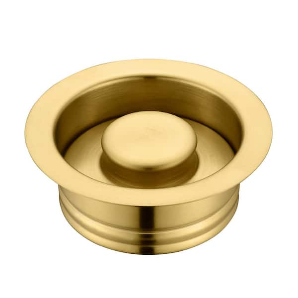 LUXIER Kitchen Sink Garbage Disposal Flange and Stopper in Brushed Gold