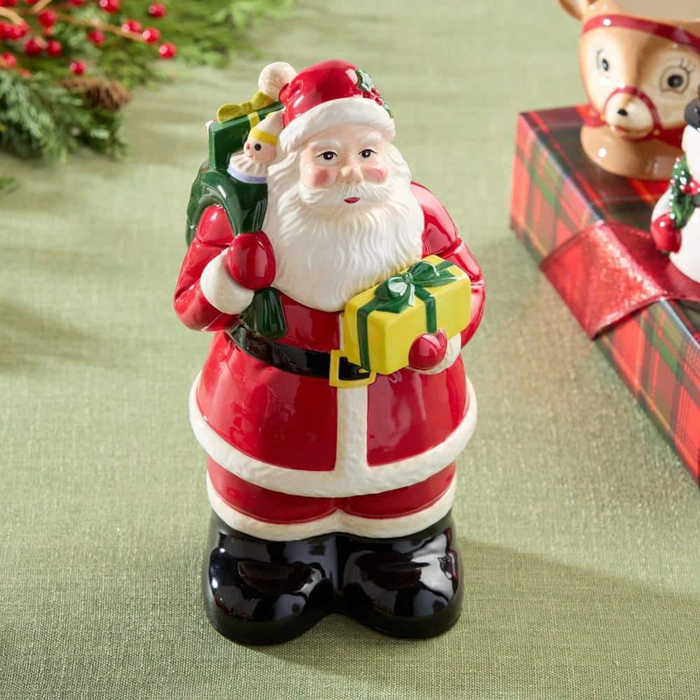 Certified International Santa's Retro Christmas 3-D Cookie Jar 12
