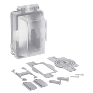 Taymac Part # MM420C - N3r Extra Duty Polycarbonate Clear 1-Gang  Weatherproof In-Use Electrical Outlet Cover For Outdoor Outlet, Ufast  16-In-1 - Weather-Resistant Outlet Covers - Home Depot Pro