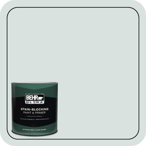BEHR ULTRA 1 qt. #730E-2 Sparkling Spring Semi-Gloss Enamel Exterior Paint & Primer