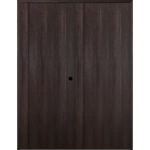48 in. x 80 in. Left Hand Active Veralinga Oak Wood Composite Double Prehung Interior Door