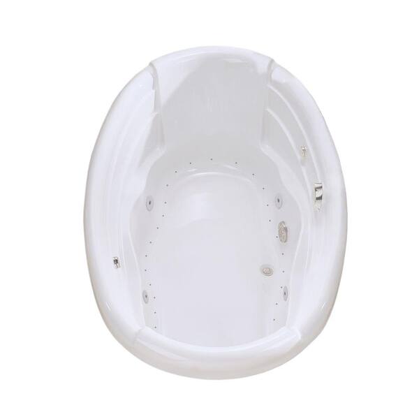 MAAX Dolce Vita 6 ft. Whirlpool and Air Bath Tub in White