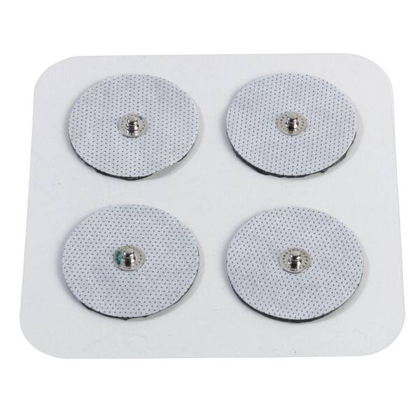 Drive PainAway Long Lasting Electrodes for Tens Unit - Round Pads (Pack of 4)