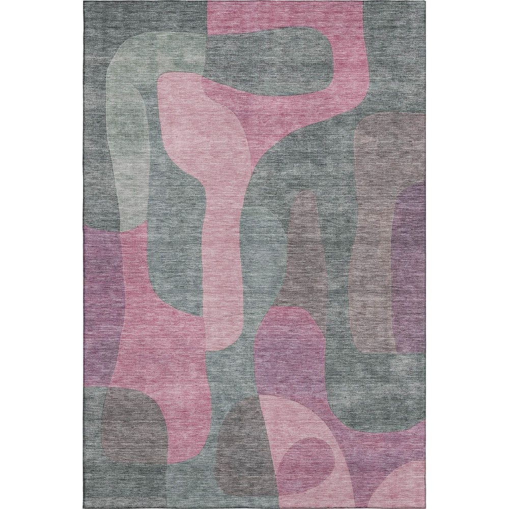 Mayfield Premium Machine Washable Abstract AMF1867 Blush 10 ft. x 14 ft. Area Rug price history on PriceWatchPro