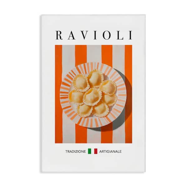 Stupell Industries Traditional Ravioli Pasta by Andreas Magnusson Unframed Food Graphic Art Print 24 in. x 16 in.